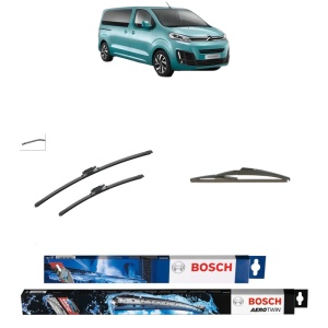 Set 3 stergatoare CITROEN SPACETOURER Bus (V_) din 2016-2025, Bosch Aerotwin, din cauciuc siliconat rezistent