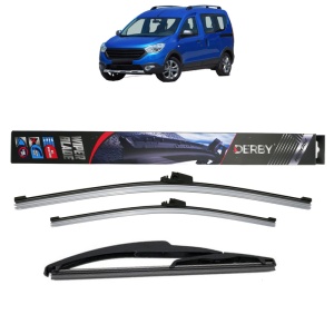 Set 3 stergatoare DACIA DOKKER MPV (KE_) din 2012-2021, Derby, din cauciuc siliconat rezistent