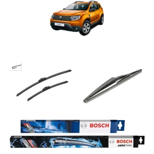 Set 3 stergatoare DACIA DUSTER SUV Van din 2011-2018, Bosch Aerotwin Retrofit, din cauciuc siliconat rezistent