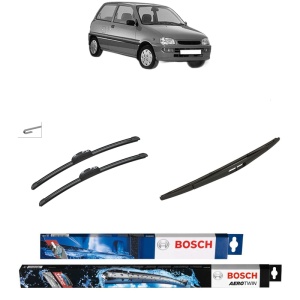 Set 3 stergatoare DAIHATSU CUORE IV (L501) din 1996-1998, Bosch Aerotwin Retrofit, din cauciuc siliconat rezistent
