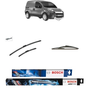 Set 3 stergatoare FIAT 500 (312_) din 2007-2021, Bosch Aerotwin, din cauciuc siliconat rezistent