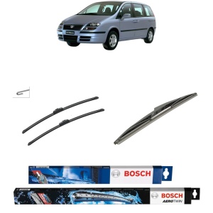 Set 3 stergatoare FIAT ULYSSE (179_) din 2002-2011, Bosch Aerotwin Retrofit, din cauciuc siliconat rezistent