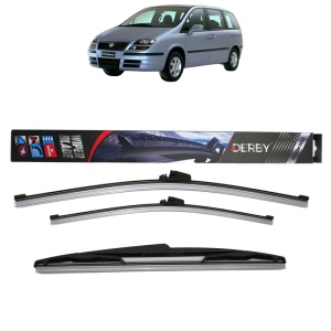 Set 3 stergatoare FIAT ULYSSE (179_) din 2002-2011, Derby, din cauciuc siliconat rezistent - Img 1
