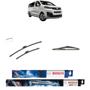 Set 3 stergatoare FIAT ULYSSE Bus din 2022-2025, Bosch Aerotwin, din cauciuc siliconat rezistent