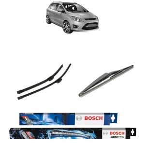 Set 3 stergatoare FORD C-MAX II (DXA/CB7, DXA/CEU) din 2010-2019, Bosch Aerotwin, din cauciuc siliconat rezistent