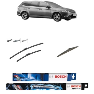 Set 3 stergatoare FORD MONDEO IV Van din 2007-2014, Bosch Aerotwin Multi, din cauciuc siliconat rezistent