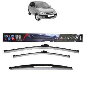 Set 3 stergatoare HONDA LOGO (GA) din 1999-2002, Derby, din cauciuc siliconat rezistent