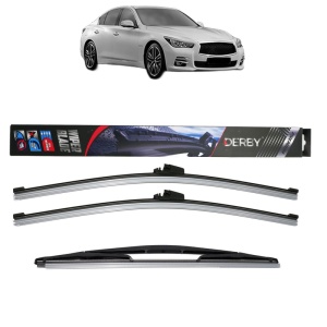 Set 3 stergatoare INFINITI Q50 din 2013-2015, Derby, din cauciuc siliconat rezistent