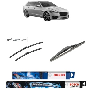 Set 3 stergatoare JAGUAR XF SPORTBRAKE (X250) din 2012-2014, Bosch Aerotwin Multi, din cauciuc siliconat rezistent