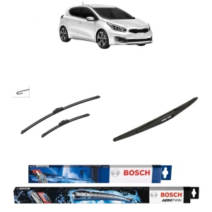 Set 3 stergatoare KIA CEED Hatchback Van (CD) din 2018-2020, Bosch Aerotwin Retrofit, din cauciuc siliconat rezistent