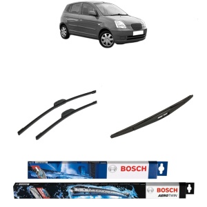Set 3 stergatoare KIA PICANTO I (SA) din 2004-2011, Bosch Aerotwin Retrofit, din cauciuc siliconat rezistent