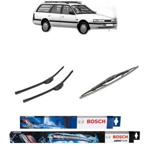 Set 3 stergatoare MAZDA 626 III Station Wagon (GV) din 1987-1997, Bosch Aerotwin Retrofit, din cauciuc siliconat rezistent
