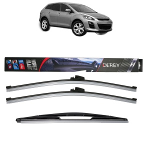 Set 3 stergatoare MAZDA CX-7 (ER) din 2006-2014, Derby, din cauciuc siliconat rezistent