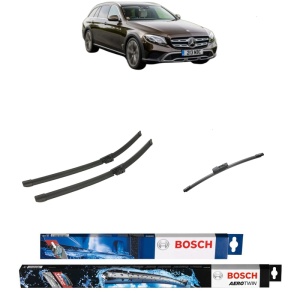 Set 3 stergatoare MERCEDES-BENZ E-CLASS All-Terrain (S213) din 2017-2023, Bosch Aerotwin, din cauciuc siliconat rezistent