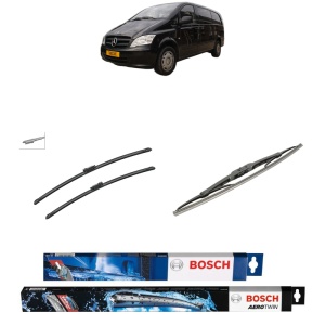 Set 3 stergatoare MERCEDES-BENZ VITO / MIXTO Van (W639) din 2003-2014, Bosch Aerotwin, din cauciuc siliconat rezistent
