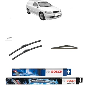 Set 3 stergatoare OPEL ASTRA G Estate Van (F70) din 1998-2005, Bosch Aerotwin Retrofit, din cauciuc siliconat rezistent