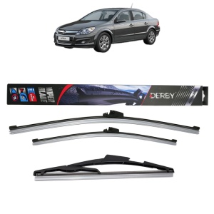 Set 3 stergatoare OPEL ASTRA H Saloon (A04) din 2007-2014, Derby, din cauciuc siliconat rezistent