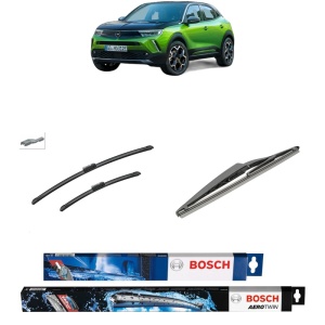 Set 3 stergatoare OPEL MOKKA din 2020-2024, Bosch Aerotwin, din cauciuc siliconat rezistent
