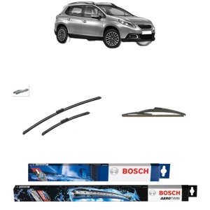 Set 3 stergatoare PEUGEOT 2008 I (CU_) din 2013-2019, Bosch Aerotwin, din cauciuc siliconat rezistent