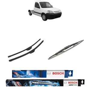 Set 3 stergatoare PEUGEOT PARTNER Platform/Chassis (5_, G_) din 1997-2008, Bosch Aerotwin Retrofit, din cauciuc siliconat rezistent