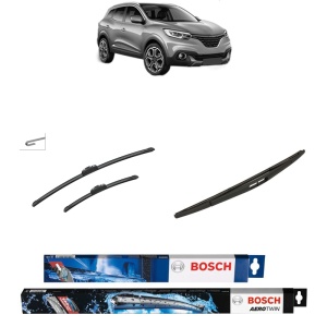 Set 3 stergatoare RENAULT KADJAR (HA_, HL_) din 2015-2021, Bosch Aerotwin Retrofit, din cauciuc siliconat rezistent