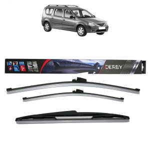 Set 3 stergatoare RENAULT LOGAN I Estate (KS_) din 2007-2015, Derby, din cauciuc siliconat rezistent