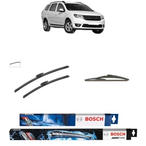 Set 3 stergatoare RENAULT LOGAN II Estate (K8_) din 2017-2020, Bosch Aerotwin, din cauciuc siliconat rezistent