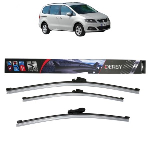 Set 3 stergatoare SEAT ALHAMBRA (710, 711) din 2010-2022, Derby, din cauciuc siliconat rezistent