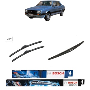 Set 3 stergatoare SEAT MALAGA (23A) din 1985-1993, Bosch Aerotwin Retrofit, din cauciuc siliconat rezistent