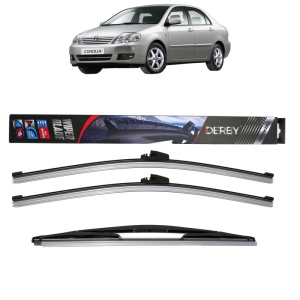 Set 3 stergatoare TOYOTA COROLLA Saloon (_E12_) din 2001-2008, Derby, din cauciuc siliconat rezistent