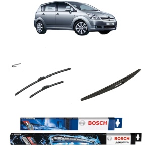 Set 3 stergatoare TOYOTA COROLLA Verso (ZER_, ZZE12_, R1_) din 2004-2009, Bosch Aerotwin Retrofit, din cauciuc siliconat rezistent
