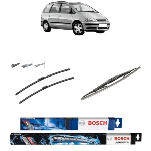 Set 3 stergatoare VOLKSWAGEN SHARAN (7M8, 7M9, 7M6) din 1995-2010, Bosch Aerotwin Multi, din cauciuc siliconat rezistent