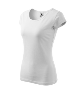 Set 3 tricouri simple dama din bumbac 100%, Elegant casual cu decolteu femei, Alb, Negru, Albastru regal 122 - Img 4