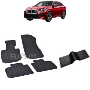 Set 5 covorase auto BMW IX2 U10 FABRICATIE 03.2024 - 2026, cu covoras tunel median, Caroserie SUV