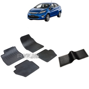 Set 5 covorase auto FORD FIESTA VI FABRICATIE 10.2008 - 06.2017, cu covoras tunel median, Caroserie SEDAN