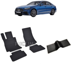 Set 5 covorase auto MERCEDES C-CLASS W206 din 06.2021 - 2026, cu covoras tunel median, Caroserie SEDAN