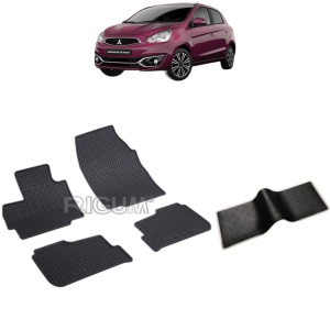 Set 5 covorase auto MITSUBISHI SPACE STAR din 12.2019 - 2026, cu covoras tunel median, Caroserie HATCHBACK