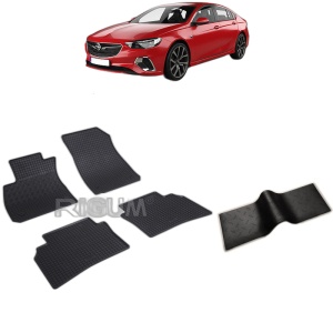 Set 5 covorase auto OPEL INSIGNIA B din 06.2017 - 2026, cu covoras tunel median, Caroserie SEDAN