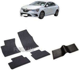 Set 5 covorase auto RENAULT MEGANE IV FABRICATIE 01.2017 - 2026, cu covoras tunel median, Caroserie SEDAN