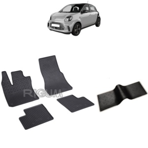 Set 5 covorase auto SMART FORFOUR EQ din 2017 - 2026, cu covoras tunel median, Caroserie HATCHBACK