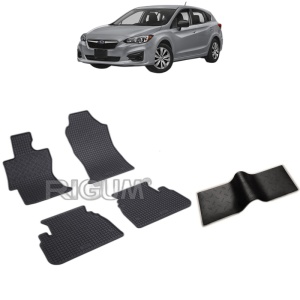 Set 5 covorase auto SUBARU IMPREZA V din 09.2017 - 2023, cu covoras tunel median, Caroserie HATCHBACK