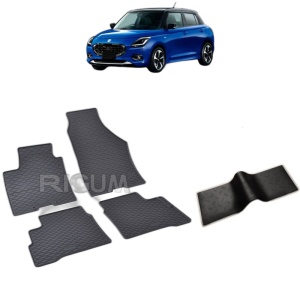 Set 5 covorase auto SUZUKI SWIFT MHEV FABRICATIE 04.2024 - 2026, cu covoras tunel median, Caroserie HATCHBACK