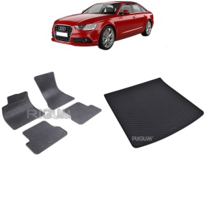 Set Covorase Auto Si Tavita Portbagaj AUDI A6 C7 din 03.2011 - 05.2018, caroserie sedan,