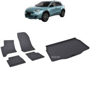Set Covorase Auto Si Tavita Portbagaj FIAT 600 HYBRID din 01.2024 - 2026, caroserie hatchback, PORTBAGAJ INFERIOR SI SUPERIOR