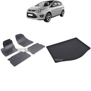 Set Covorase Auto Si Tavita Portbagaj FORD C-MAX I din 2003 - 10.2010, caroserie van,