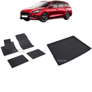 Set Covorase Auto Si Tavita Portbagaj FORD FOCUS HYBRID din 2020 - 2026, caroserie combi, PORTBAGAJ SUPERIOR