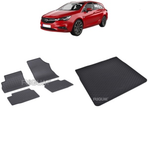 Set Covorase Auto Si Tavita Portbagaj OPEL ASTRA K din 04.2016 - 12.2021, caroserie combi,