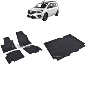 Set Covorase Auto Si Tavita Portbagaj RENAULT KANGOO III FURGON din 06.2021 - 2026, caroserie van, 5 LOCURI