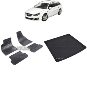 Set Covorase Auto Si Tavita Portbagaj SEAT EXEO din 2009 - 2013, caroserie combi,