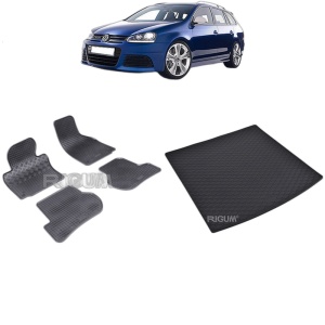 Set Covorase Auto Si Tavita Portbagaj VOLKSWAGEN GOLF 5 din 10.2003 - 2008, caroserie combi,